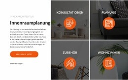 Kostenloses Webdesign Für Innenraumplanung Und Gestaltung