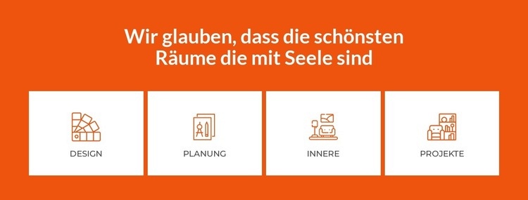 Wir schaffen schöne Innenräume Website design