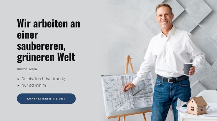 Wir schaffen eine sauberere, grünere Welt WordPress-Theme