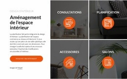 Aménagement Et Conception De L'Espace Intérieur - Modèle D'Une Page