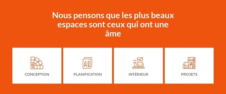 Nous créons de beaux espaces intérieurs Page de destination