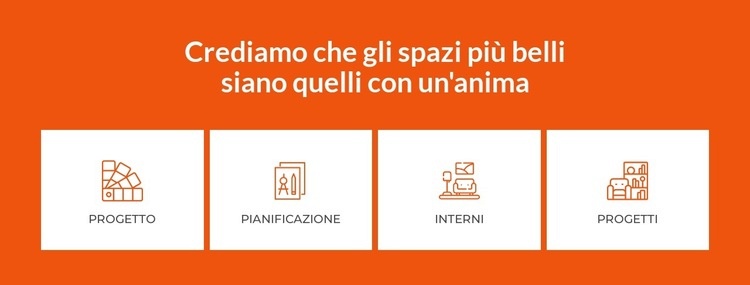 Creiamo splendidi spazi interni Progettazione di siti web