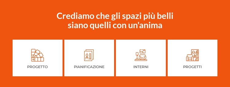 Creiamo splendidi spazi interni Modello CSS