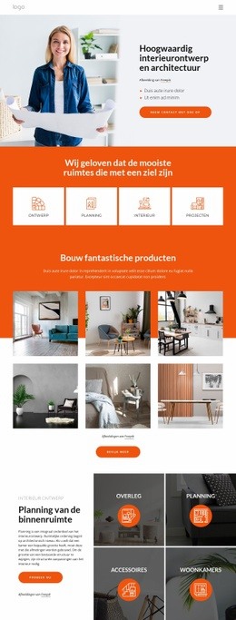 Studio Voor Interieurontwerp En Architectuur - Gratis HTML5-Sjabloon