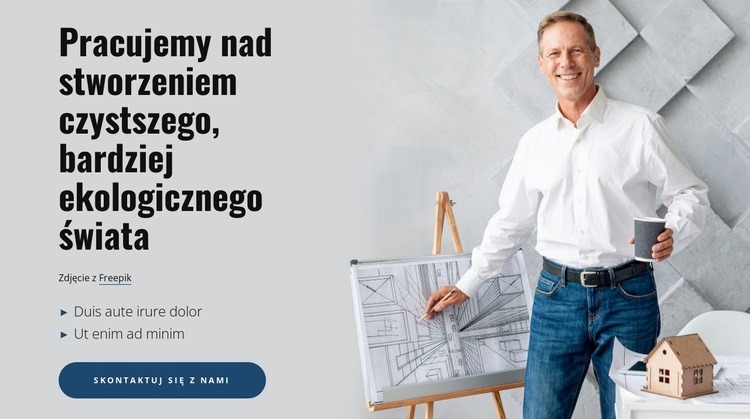 Tworzymy czystszy, bardziej zielony świat Szablon HTML5