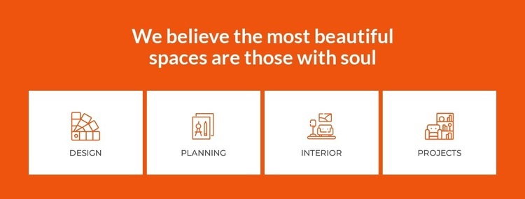We create beautiful interior spaces Squarespace Template Alternative
