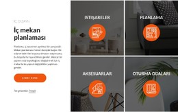 İç Mekan Planlama Ve Tasarımı Şablon HTML CSS Duyarlı