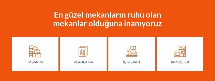 Güzel iç mekanlar yaratıyoruz Web Sitesi Oluşturucu Şablonları