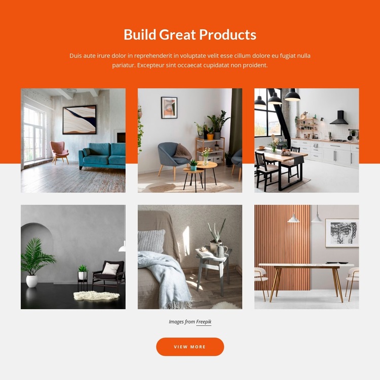 Interior studio portfolio Website Builder Templates