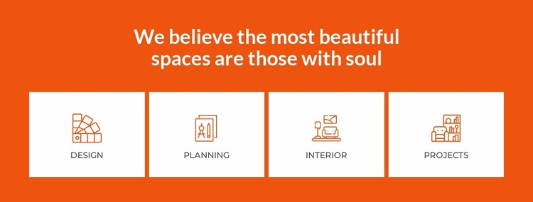 We create beautiful interior spaces Website Design