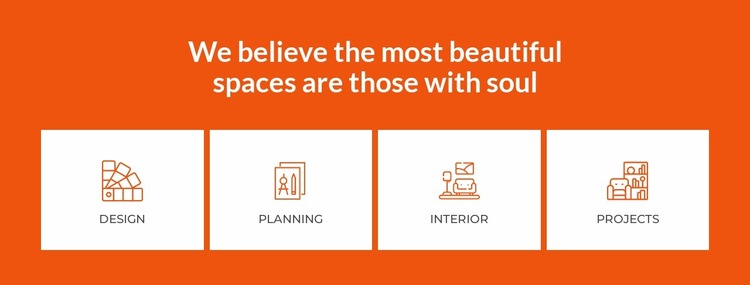 We create beautiful interior spaces WordPress Website Builder