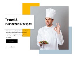 Perfected Recipes CSS Website Template