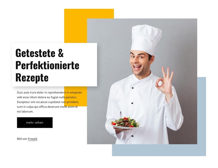 Perfektionierte Rezepte CSS-Vorlage