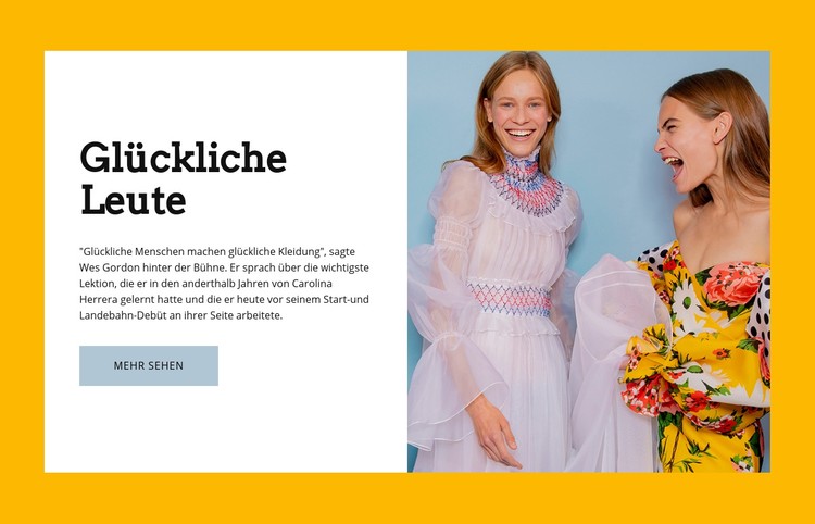 Glückliche Leute CSS-Vorlage