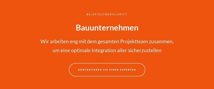 Text und Schaltfläche mit großem Text HTML5-Vorlage