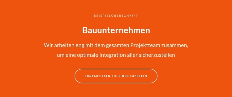 Text und Schaltfläche mit großem Text Joomla Vorlage