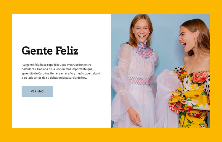 Gente feliz Plantilla HTML