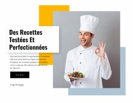 Superbe Conception Web Pour Recettes Perfectionnées