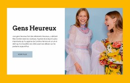 Gens Heureux – Créez Un Modèle Étonnant