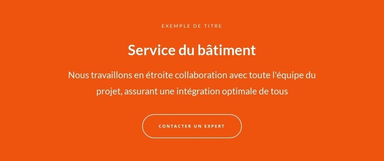 Texte et bouton avec grand texte Modèle HTML5