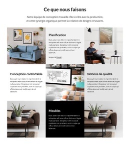 Planification Et Conception D'Un Studio De Design D'Intérieur - Page De Destination Du Commerce Électronique