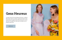 Gens Heureux – Inspiration Pour La Page De Destination