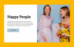 Happy People - HTML Website Creator