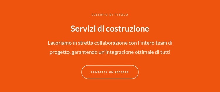 Testo e pulsante con testo di grandi dimensioni Progettazione di siti web