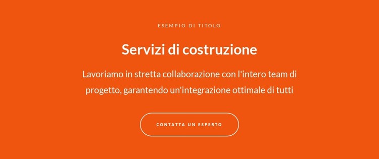 Testo e pulsante con testo di grandi dimensioni Modello CSS