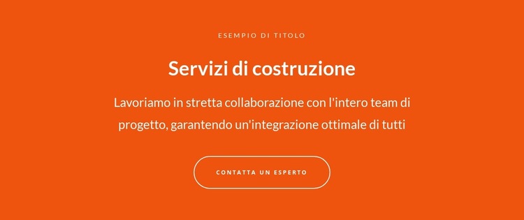 Testo e pulsante con testo di grandi dimensioni Modello di sito Web