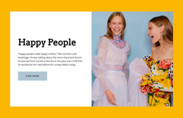 Happy People - Visual Page Builder For Inspiration