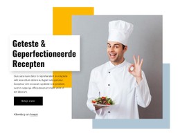 Perfecte Recepten CSS-Websitesjabloon