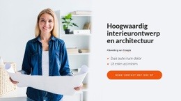 Hoogwaardig Interieurdesign - Modern Websitemodel