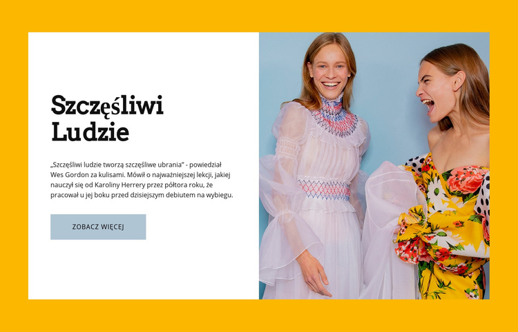 Szczęśliwi ludzie Motyw WordPress