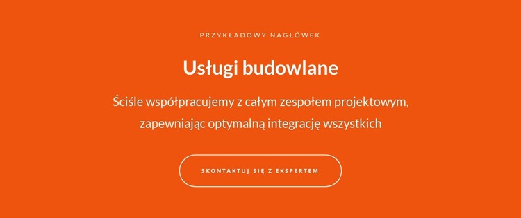 Tekst i przycisk z dużym tekstem Szablon Joomla