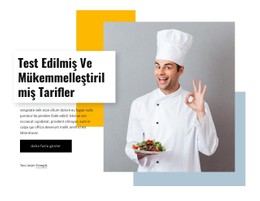 Mükemmel Tarifler CSS Web Sitesi Şablonu