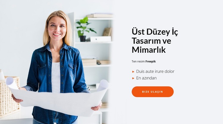 Üst düzey iç tasarım CSS Şablonu