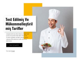 Mükemmel Tarifler - Şablon HTML5, Duyarlı, Ücretsiz