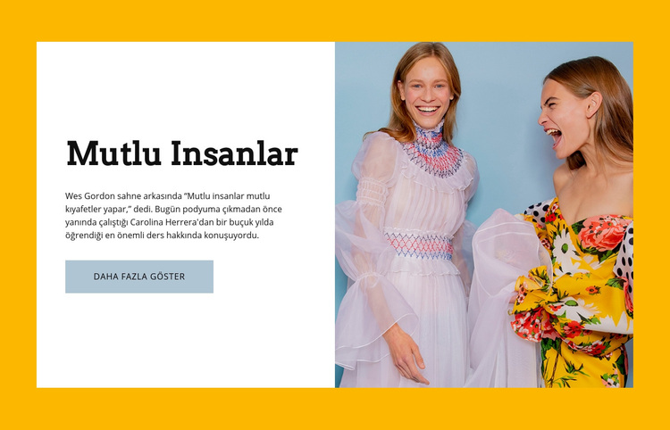 Mutlu insanlar WordPress Teması