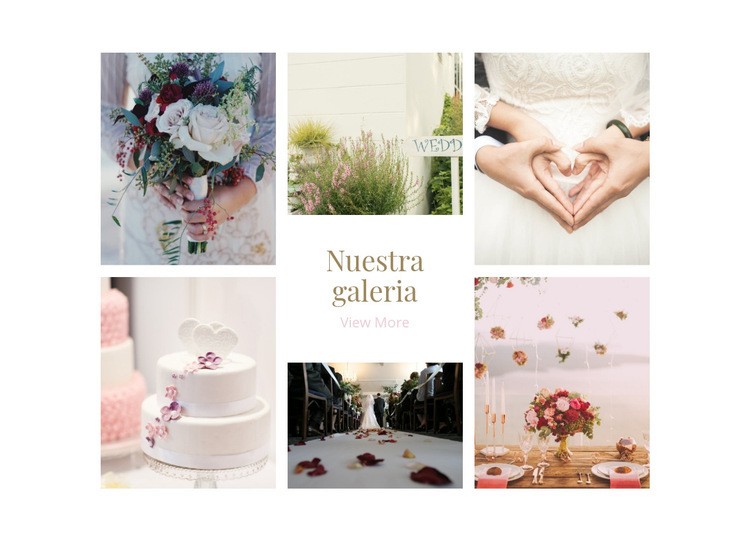 Planificadores de bodas de Galerry Creador de sitios web HTML