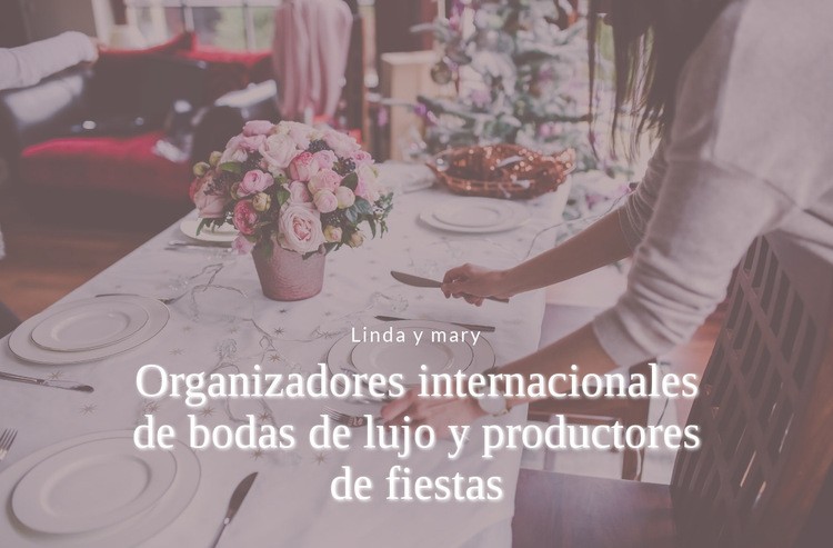 Planificadores de bodas de lujo Plantillas de creación de sitios web