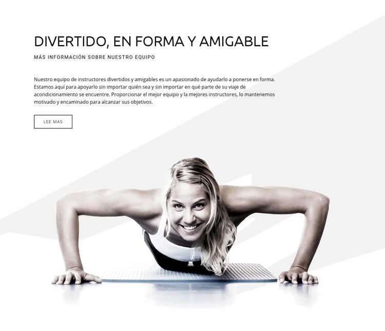 Divertido en forma y amigable Diseño de páginas web