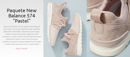 Zapatos Atléticos: Plantilla De Sitio Web HTML