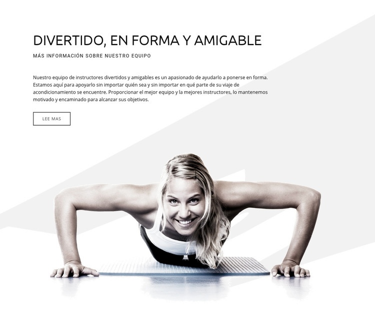 Divertido en forma y amigable Plantilla HTML5