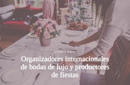 Planificadores De Bodas De Lujo - Plantilla De Funcionalidad De Una Página