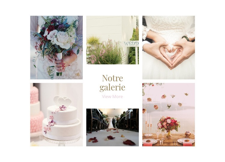 Organisateurs de mariage Galerry Conception de site Web