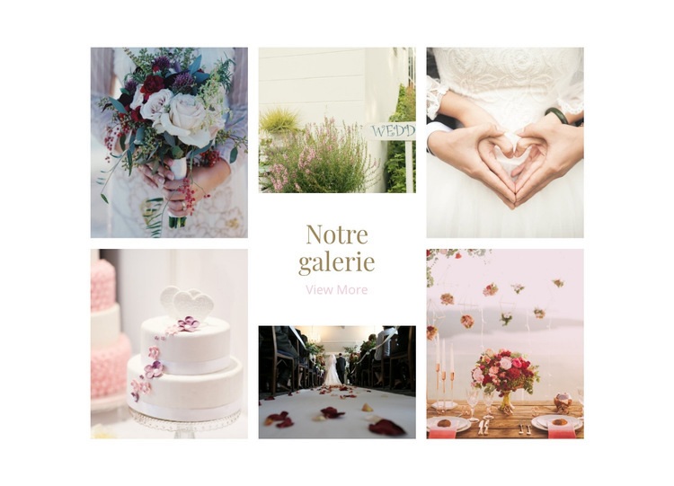 Organisateurs de mariage Galerry Modèles de constructeur de sites Web