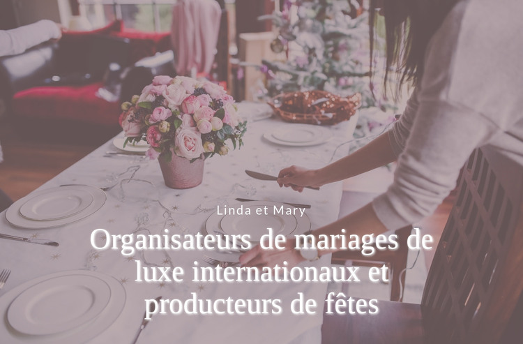 Planificateurs de mariage de luxe Modèle HTML