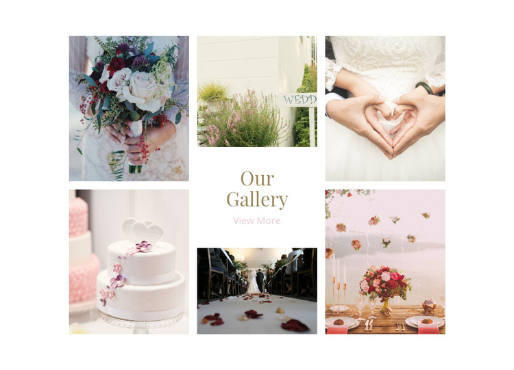 Galerry Wedding Planners Homepage Design