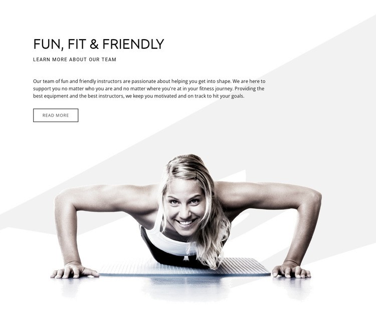 Fun Fit and Friendly Html Code Example